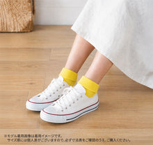 画像をギャラリービューアに読み込む, 靴下 ショートソックス レディース 婦人 くつ下 カラーソックス 折り返し 日本製 22 23 24 25 cm おしゃれ シンプル カラバリ カラー 青 黄色 ピンク ネイビー オレンジ 黒 グレー 蛍光色 アウトレット