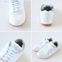 画像をギャラリービューアに読み込む, 体育館シューズ 体育館履き 内履き 上履き 校内履き 学校 スクールシューズ スニーカー 子供靴 紐靴 21cm~29cm ラッキーベル アリーナ500 白 体育館 運動 靴 運動靴 小学校 中学校 高校 (送料無料)