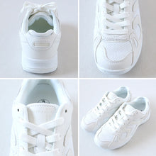 画像をギャラリービューアに読み込む, 通学履き 外履き グランドシューズ スクールシューズ スニーカー 子供靴 通学 紐靴 22cm~30cm ラッキーベル ベルフィールド60 白スニーカー 学校 小学校 中学校 高校 靴 白 白靴 シンプル (送料無料)