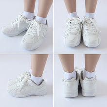 画像をギャラリービューアに読み込む, 通学履き 外履き グランドシューズ スクールシューズ スニーカー 合皮 子供靴 通学 紐靴 22cm~29cm ラッキーベル ベルフィールド61 白スニーカー 学校 小学校 中学校 高校 靴 白 白靴 シンプル (送料無料)