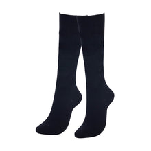 画像をギャラリービューアに読み込む, スクールソックス 無地 着圧 ハイソックス 36cm丈 2足組 22-24cm・24-26cm (白 紺 黒 靴下 レディース 着圧ソックス 女子 スクール ソックス 中学生 高校生) (在庫限り)