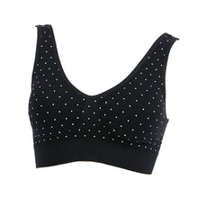 画像をギャラリービューアに読み込む, 成型ブラ ノンワイヤー ブラジャー M~LL (レディ―ス 下着 ハーフトップ パッド付き 楽 インナー 伸びる ハミ肉 脇肉 柄)