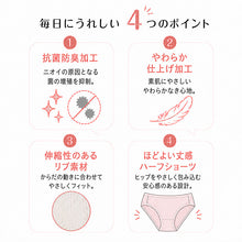 画像をギャラリービューアに読み込む, ショーツ 綿100% レディース リブ 綿 コットン ハーフショーツ S~5L 浅め パンツ 下着 ll 3l 4l 大きいサイズ 女性 婦人 肌着 シンプル 無地 インナー パステル ローライズ