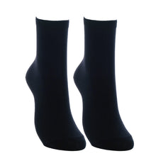 画像をギャラリービューアに読み込む, スクールソックス 無地 クルーソックス 15cm丈 3足組 22-24cm・24-26cm (白 紺 靴下 短め レディース 黒 クルー丈 ソックス 女子 スクール 通学 中学生 高校生) (在庫限り)