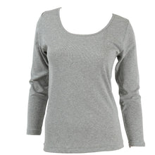 画像をギャラリービューアに読み込む, グンゼ インナー 長袖 レディース 綿100% 8分袖 シャツ 衿ぐり広め M~LL 下着 肌着 綿 コットン 白 グレー 黒 ベージュ 無地 トップス アンダーウェア M L LL