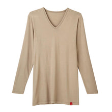 画像をギャラリービューアに読み込む, グンゼ 長袖 インナー メンズ あったか vネック 9分袖 シャツ M~LL V首 ホットマジック 下着 暖かい 冬 男 防寒 冷え対策 大きいサイズ 肌着 紳士 アンダーウェア
