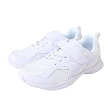 画像をギャラリービューアに読み込む, 瞬足 スニーカー 白 黒 軽い 外履き 内履き 上履き スクールシューズ 2E 17cm~26cm 軽量 ホワイト 学校 中学生 アキレス ジュニア キッズ 子供 男の子 女の子 マジックテープ マジックベルト