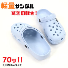 画像をギャラリービューアに読み込む, サボサンダル クロッグサンダル キッズ サンダル スリッポン シューズ 穴あきサンダル 17cm~22cm 子供 靴 シャワーサンダル ジュニア こども 男の子 女の子 男児 女児 小学生 ビーチサンダル 海水浴 軽量 (取寄せ)