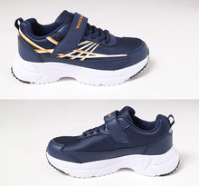 画像をギャラリービューアに読み込む, キッズ スニーカー 防水 男の子 子供 靴 シューズ ジュニア 男児 防水スニーカー マジックテープ 19cm~24cm 学校 小学生 中学生 男子 青 黒 20cm 21cm 22cm 23cm (送料無料) (取寄せ)