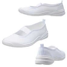 画像をギャラリービューアに読み込む, アキレス 上履き バレエシューズ 子供 小学生 小学校 白 赤 青 15cm~26cm うわばきプラス 上靴 内履き 撥水 綿 布 内ズック 校内履き 学校 中学生 スクールシューズ 16cm 17cm 18cm 19cm 20cm 21cm 22cm 23cm 24cm 25cm (送料無料) (取寄せ)