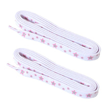 画像をギャラリービューアに読み込む, 靴紐 靴ひも 柄 くつひも カラー お洒落 かわいい 2本入り 約120cm (平紐 ラメ スニーカー シューズ ジュニア 子供 大人) (取寄せ)