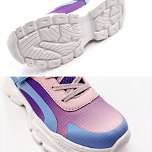 画像をギャラリービューアに読み込む, スニーカー キッズ 女の子 子供靴 女児 軽い 軽量スニーカー シューズ 19cm~24cm ピンク 紫 学校 小学生 中学生 運動靴 ジュニア 子供 20cm 21cm 21.5cm 22cm 22.5cm 23.5cm (送料無料) (取寄せ)