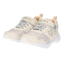 画像をギャラリービューアに読み込む, スニーカー キッズ 女の子 靴 子供 女児 子ども 光る 光るスニーカー むらさき ベージュ 16cm 17cm 18cm 19cm 通学 子供用 ジュニア 小学生 かわいい 光る靴 通学靴 登校 (送料無料) (取寄せ)