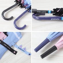 画像をギャラリービューアに読み込む, 傘 子供用 キッズ 女の子 小学生 子供 かわいい 女子 くすみカラー 58cm 女児 女の子 軽量 ねこ 雨具 丈夫 水色 紫 おしゃれ ロゴ スクール 小学校 学校 紺 薄紫