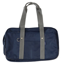 画像をギャラリービューアに読み込む, スクールバッグ 中学生 高校生 サブバッグ 肩掛け W45×H28×D17cm 通学 学生 スクールバック スクバ 中学生 高校生 鞄 かばん 紺 黒 灰 底板 マチ 多機能 収納
