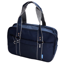 画像をギャラリービューアに読み込む, スクールバッグ サブバッグ 学生 通学 かばん 男子 女子 安い W41×H25.5×D14cm 高校生 中学生 軽い 大容量 黒 紺 スクールバック バッグ 学生鞄 スクバ 無地 肩掛け (在庫限り)
