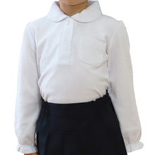 画像をギャラリービューアに読み込む, キッズ 長袖ポロシャツ 100cm~140cm (入園 入学 お受験 学校用 冠婚葬祭 通学 100 110 120 130 140) (在庫限り)