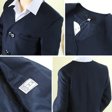 画像をギャラリービューアに読み込む, 小学校 小学生 制服 上着 イートン シングル 男子 女子 撥水 洗える 120cm~170cm 学生服 ジャケット 上衣 男の子 女の子 男女兼用 抗菌防臭 120 130 140 150 160 170 紺 (送料無料)
