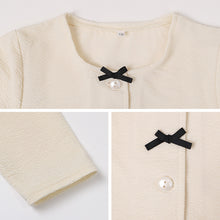 画像をギャラリービューアに読み込む, カーディガン キッズ フロントリボン 長袖 羽織り 110 120 130 cm 女の子 子供 スクール 小学生 幼稚園 無地 シンプル キッズ 発表会 フォーマル かわいい