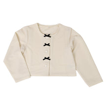 画像をギャラリービューアに読み込む, カーディガン キッズ フロントリボン 長袖 羽織り 110 120 130 cm 女の子 子供 スクール 小学生 幼稚園 無地 シンプル キッズ 発表会 フォーマル かわいい