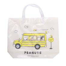 画像をギャラリービューアに読み込む, スヌーピー プールバッグ PEANUTS ビーチバッグ キッズ 子供 手提げ 半透明 塩化ビニル 水泳バッグ 水泳かばん スイムバッグ 海水浴 約36×29×10cm 通園 通学 小学生 幼稚園 保育園 シロ