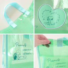 画像をギャラリービューアに読み込む, クリアバッグ トート おしゃれ プールバッグ 手提げバッグ スヌーピー 約36×25×14.5cm 大人 女の子 小学生 中学生 高校生 プールバッグ ビーチバッグ ビニールバッグ スイムバッグ 子供 水泳 水着入れ (在庫限り)