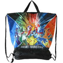 画像をギャラリービューアに読み込む, ポケットモンスター ピカチュウ 2層ナップサック スイムバッグ 約28×40×17.5cm 子供 スクール 学校 水泳バッグ サブバック プールバッグ 小学校 男子 女子 シンプル (在庫限り)