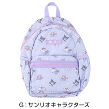 画像をギャラリービューアに読み込む, サンリオ リュック キッズ 女の子 子供 リュックサック ポリエステル キティ マイメロディ クロミ シナモロール 子供用バッグ 遠足 通園 通学 約22×33×13cm 学童 保育園 幼稚園 小学生 お弁当 水筒 かわいい (送料無料)