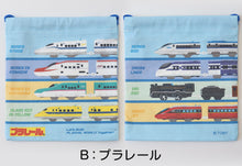 画像をギャラリービューアに読み込む, トミカ プラレール コップ袋 巾着袋 巾着 小 給食袋 子供 入園準備 約16×18cm 男の子 女の子 小学校 保育園 コップ入れ はぶらし入れ スクール 入学準備 綿100 (在庫限り)