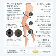 画像をギャラリービューアに読み込む, 福助 着圧+透明感 サマーゾッキサポート ストッキング M-L・L-LL (フクスケ レディース パンスト) (在庫限り)