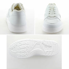 画像をギャラリービューアに読み込む, 通学履き 外履き スクールシューズ 子供靴 通学 紐靴 22cm~30cm moonstar ムーンスター 学校 小学校 中学校 高校 靴 白 黒 2E シンプル (送料無料) (取寄せ)