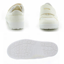 画像をギャラリービューアに読み込む, 通学履き 外履き スクールシューズ グランドシューズ 運動靴 子供靴 通学 スニーカー 反射材 15cm~24cm moonstar ムーンスター 学校 小学校 中学校 靴 白 2E (取寄せ)