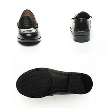 画像をギャラリービューアに読み込む, ローファー 本革 男子 メンズ 学生靴 通学靴 通学履き 外履き スクールシューズ 21.5cm~30cm ムーンスター moonstar 学校 中学校 高校 ジュニア 靴 黒 3E 冠婚葬祭 (送料無料) (取寄せ)