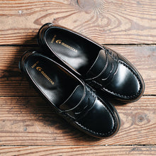 画像をギャラリービューアに読み込む, ローファー 合皮 女子 レディース 学生靴 通学靴 通学履き 外履き スクール 21cm~26.5cm ムーンスター moonstar ブラック 学校 中学校 高校 ジュニア 靴 3E 冠婚葬祭 (送料無料) (取寄せ)