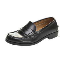 画像をギャラリービューアに読み込む, ローファー 合皮 女子 レディース 学生靴 通学靴 通学履き 外履き スクール 21cm~26.5cm ムーンスター moonstar ブラック 学校 中学校 高校 ジュニア 靴 3E 冠婚葬祭 (送料無料) (取寄せ)