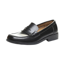 画像をギャラリービューアに読み込む, ローファー 合皮 女子 レディース 学生靴 通学靴 通学履き 外履き スクール 21.5cm~26.5cm ムーンスター moonstar ブラック 黒 学校 中学校 高校 ジュニア 靴 3E 冠婚葬祭 (送料無料) (取寄せ)