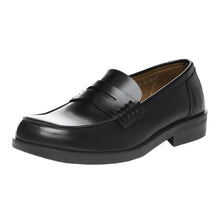 画像をギャラリービューアに読み込む, ローファー 合皮 男子 メンズ 学生靴 通学靴 通学履き 外履き スクールシューズ 23cm~30cm ムーンスター moonstar 学校 中学校 高校 ジュニア 靴 黒 3E 冠婚葬祭 (送料無料) (取寄せ)