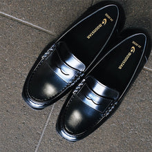 画像をギャラリービューアに読み込む, ローファー 合皮 女子 レディース 学生靴 通学靴 通学履き 外履き スクール 21cm~26.5cm ムーンスター moonstar ブラック 黒 学校 中学校 高校 ジュニア 靴 3E 冠婚葬祭 (送料無料) (取寄せ)