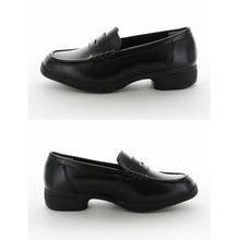 画像をギャラリービューアに読み込む, ローファー 合皮 女子 レディース 学生靴 通学靴 通学履き 外履き スクール 21cm~26.5cm ムーンスター moonstar ブラック 黒 学校 中学校 高校 ジュニア 靴 3E 冠婚葬祭 (送料無料) (取寄せ)