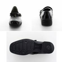画像をギャラリービューアに読み込む, 合皮 通学靴 女子 レディース 革靴 学生靴 通学履き 外履き スクール 21cm~27cm ムーンスター moonstar ブラック 黒 学校 中学校 高校 ジュニア 靴 3E 冠婚葬祭 (送料無料) (取寄せ)