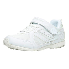 画像をギャラリービューアに読み込む, 外履き スクールシューズ グランドシューズ 通学履き 運動靴 子供靴 通学 スニーカー 15cm~24.5cm moonstar ムーンスター スーパースター 速く走る 女児 軽量 学校 スクール 小学校 中学校 高校 靴 白 2E (送料無料) (取寄せ)