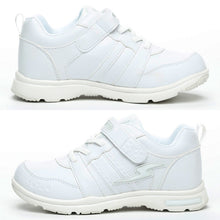 画像をギャラリービューアに読み込む, 外履き スクールシューズ グランドシューズ 通学履き 運動靴 子供靴 通学 スニーカー 15cm~24.5cm moonstar ムーンスター スーパースター 速く走る 女児 軽量 学校 スクール 小学校 中学校 高校 靴 白 2E (送料無料) (取寄せ)