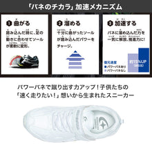 画像をギャラリービューアに読み込む, スニーカー 外履き スクールシューズ グランドシューズ 靴 通学履き 運動靴 子供靴 通学 19cm~24.5cm moonstar ムーンスター スーパースター イナズマスプリンター バネの力 速く走る 学校 小学校 中学校 高校 靴 白 2E (送料無料) (取寄せ)