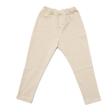 画像をギャラリービューアに読み込む, キッズ ストレッチパンツ ロング 無地 フィット のびる 動きやすい スキニー 綿素材 ジュニア 腰ゴム 110~130cm (子供服 男の子 女の子 ズボン ボトムス 伸縮性 伸び縮み 綿混 おでかけ 110 120 130) (在庫限り)