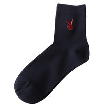 画像をギャラリービューアに読み込む, 靴下 ショートソックス ソックス レディース スクールソックス 通学 23-25cm (プレイボーイ 14cm丈 白 紺 黒 学生 クルー 小学生 中学生 学校 子供 キッズ ジュニア) (在庫限り)