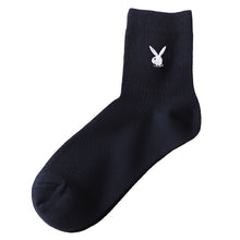 画像をギャラリービューアに読み込む, 靴下 ショートソックス ソックス レディース スクールソックス 通学 23-25cm (プレイボーイ 14cm丈 白 紺 黒 学生 クルー 小学生 中学生 学校 子供 キッズ ジュニア) (在庫限り)