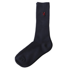 画像をギャラリービューアに読み込む, 靴下 ハイソックス ソックス レディース スクールソックス 通学 23-25cm (プレイボーイ 28cm丈 白 紺 黒 学生 クルー 小学生 中学生 学校 子供 キッズ ジュニア) (在庫限り)