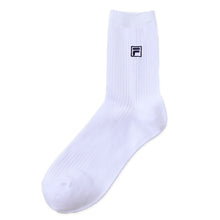画像をギャラリービューアに読み込む, 靴下 クルーソックス ソックス レディース スクールソックス 通学 23-25cm (フィラ 20cm丈 白 紺 黒 学生 クルー 小学生 中学生 学校 子供 キッズ ジュニア) (在庫限り)