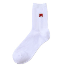 画像をギャラリービューアに読み込む, 靴下 クルーソックス ソックス レディース スクールソックス 通学 23-25cm (フィラ 20cm丈 白 紺 黒 学生 クルー 小学生 中学生 学校 子供 キッズ ジュニア) (在庫限り)