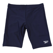 画像をギャラリービューアに読み込む, スクール水着 男の子 スイムパンツ 子供 キッズ ハーフパンツ Reebok 130cm~170cm スイミング 海パン 海水パンツ 小学生 中学生 男子 男児 黒 紺 シンプル ピッタリ 無地 (在庫限り)